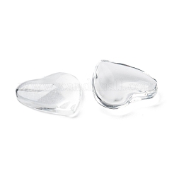 Transparent Glass Heart Cabochons&nbsp;X-GGLA-R021-20mm