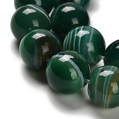Dyed Natural Banded Agate Beads Strands&nbsp;G-G175-A07-01