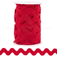 9.7~10 Yards Polyester Wave Lace Trim Ribbon&nbsp;OCOR-GF0004-55A