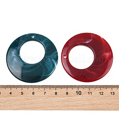 Imitation Jade Resin Pendants&nbsp;RE-CBA476D-01B