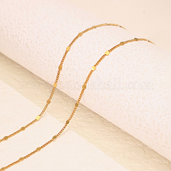 Vintage Brass Textured Twisted Chain Necklaces for Women&nbsp;ED4073