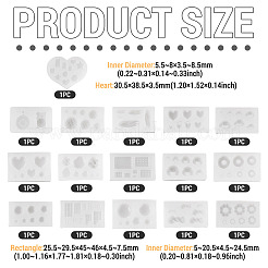 16Pcs 16 Styles Silicone Clay Mold&nbsp;SIMO-TAC0001-17