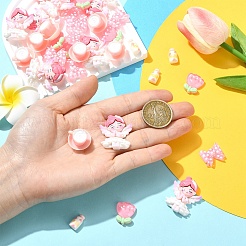 50Pcs 5 Styles Opaque Resin Cabochons&nbsp;CRES-YW0002-67
