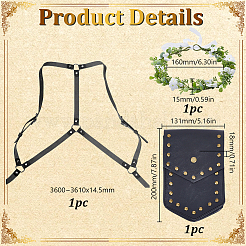 PU Leather Yoga Mat Straps&nbsp;AJEW-DR0002-86B