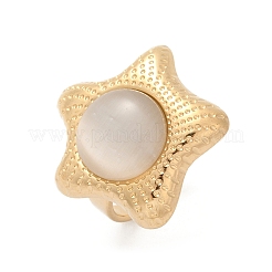 304 Stainless Steel Adjustable Finger Rings&nbsp;RJEW-S629-07G