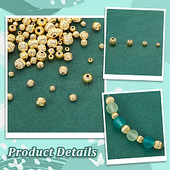 120Pcs 4 Style Brass Beads&nbsp;FIND-PH0017-76