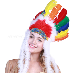 Ethnic Style Embroidery Polyester Ribbons&nbsp;OCOR-WH0079-40A