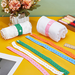 30Pcs Buttonhole Elastic Bands with Plastic Button&nbsp;OCOR-WH0077-082