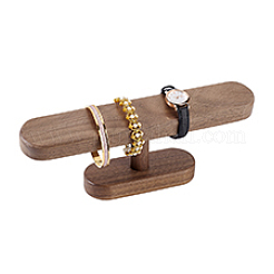 Wood T Bar Bracelet Display Stands&nbsp;ODIS-WH0061-39