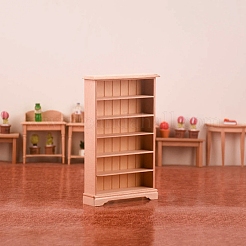 Miniature 6 Tiers Wood Bookcase Display Decorations&nbsp;MIMO-PW0001-065