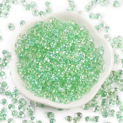 6/0 Inside Colours Fringe Glass Seed Beads&nbsp;X1-SEED-A034-03A