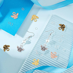 200PCS 4Colors Tibetan Style Charms&nbsp;TIBEP-DC0001-04