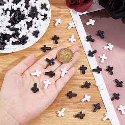 300Pcs 2 Colors Opaque Acrylic Beads&nbsp;SACR-SC0001-17