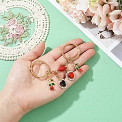 Valentine's Day Alloy Rhinestone Keychain&nbsp;KEYC-YW00184