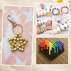 600Pcs 3 Colors Spray Painted Plastic Beads&nbsp;KY-SC0002-35
