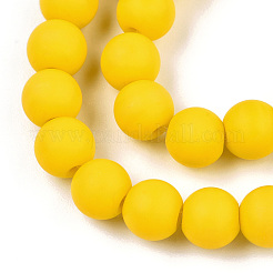 Opaque Glass Beads Strands&nbsp;LS-GLAA-T032-P6mm-MD08