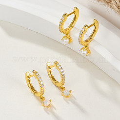 Elegant S925 Silver Earrings with Zirconia&nbsp;PJ3202