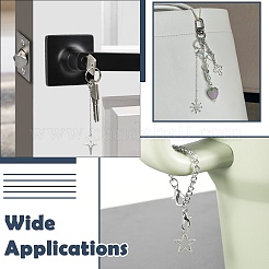 20Pcs Star Alloy Pendant Decorations&nbsp;HJEW-CJ00101