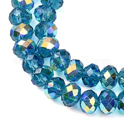 Electroplate Transparent Glass Beads Strands&nbsp;EGLA-A046-01B-10