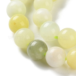 Natural New Jade Round Beads Strands&nbsp;G-O039-16-10mm-01