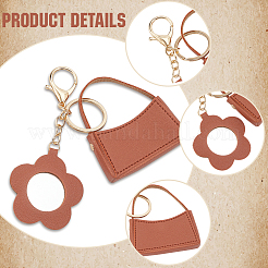1Pc Portable Imitation Leather Bag Keychain&nbsp;AJEW-CL0001-64A