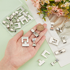 18 Sets 3 Style Tibetan Style Alloy Snap Lock Clasps&nbsp;FIND-PH0008-27