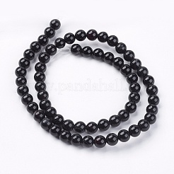 Natural Black Onyx Beads Strands&nbsp;G-H1567-6MM