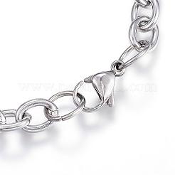 Tarnish Resistant 304 Stainless Steel Charm Bracelets&nbsp;BJEW-G544-28P