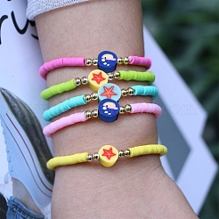 5 Strands Handmade Polymer Clay Beads&nbsp;CLAY-SC0001-42