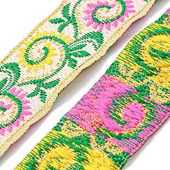 Ethnic Style Polyester Embroidery Ribbons&nbsp;CWIR-XCP0001-22B