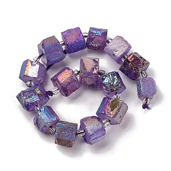 Electroplated Natural Quartz Beads Strands&nbsp;G-G767-02-22