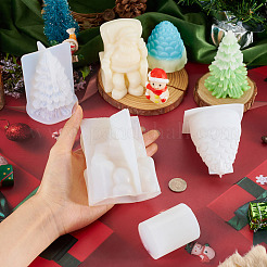 4Pcs 4 Styles DIY Silicone Candle Holder Molds&nbsp;DIY-TA0014-06