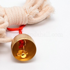 Owl Cotton Rope & Wood Beads Wind Chime Kit&nbsp;HJEW-TAC0011-01