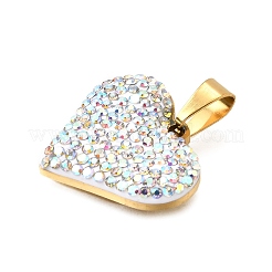 201 Stainless Steel Clay Pendants&nbsp;STAS-R166-02-G