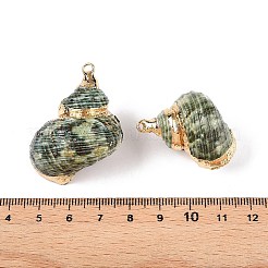 Natural Sea Shell Pendants&nbsp;SSHEL-N038-56