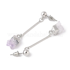 Druzy Crystal Dangle Earrings&nbsp;EJEW-L196-01