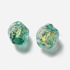Handmade Foil Lampwork Beads Strands&nbsp;FOIL-Z001-06A