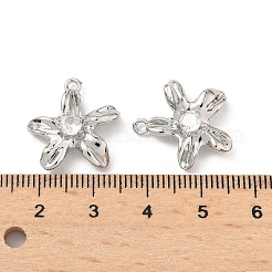 Brass Micro Pave Cubic Zirconia Pendants&nbsp;KK-L260-10P