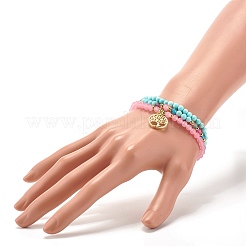 Stone Stretch Bracelets Set&nbsp;BJEW-JB07332