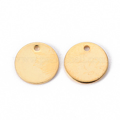 201 Stainless Steel Stamping Blank Tag Pendants&nbsp;STAS-T058-10mm-G