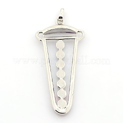 Vintage Chakra Jewelry Brass Gemstone Pendants&nbsp;G-I114-09