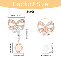 Alloy Bowknot Pendant Decorations&nbsp;JEWB-CA00004