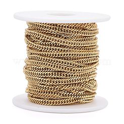 Ion Plating(IP) 304 Stainless Steel Diamond Cut Curb Chains&nbsp;CHS-F013-02G