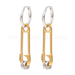 304 Stainless Steel Hoop Earrings for Women&nbsp;SA-CBA7B26-03GP-02