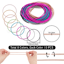 80Pcs 8 Colors Spring Bracelets&nbsp;TWIR-PH0001-12