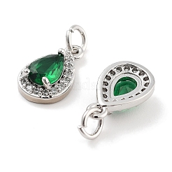 Brass with Cubic Zirconia Pendants&nbsp;KK-P271-32P