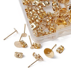 50Pcs 5 Size 304 Stainless Steel Stud Earring Findings&nbsp;STAS-YW0001-77