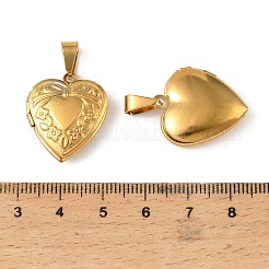316 Stainless Steel Locket Pendants&nbsp;STAS-K321-23G