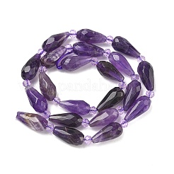 Natural Amethyst Beads Strands&nbsp;G-G453-F04-8x16mm