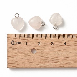 Natural Rose Quartz Charms&nbsp;G-T132-005D